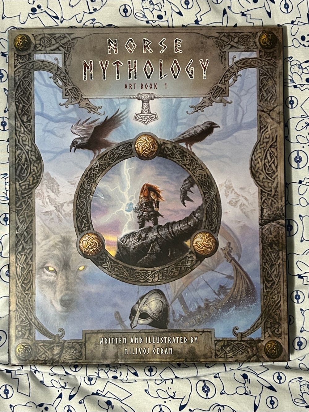 Norse Mythology Art Book 1 Leather Bound Hard Cover